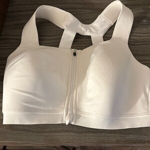 Practically New White Full Support 38D Sports Bra